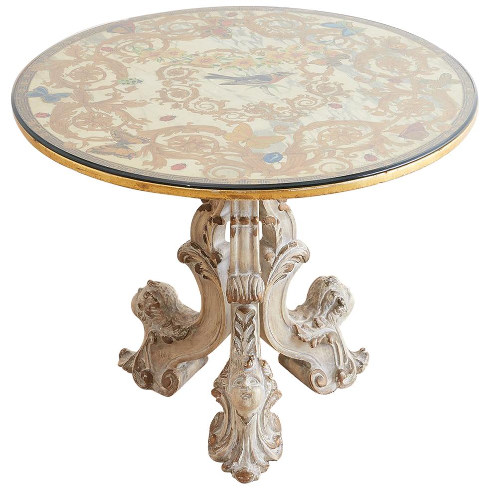 Italian Neoclassical Painted Marble-Top Centre Table