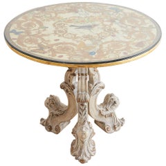 Italian Neoclassical Painted Marble-Top Centre Table