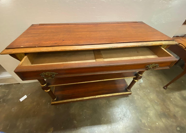 Italian Neoclassical Parcel Gilt Hall Table In Good Condition For Sale In Dallas, TX