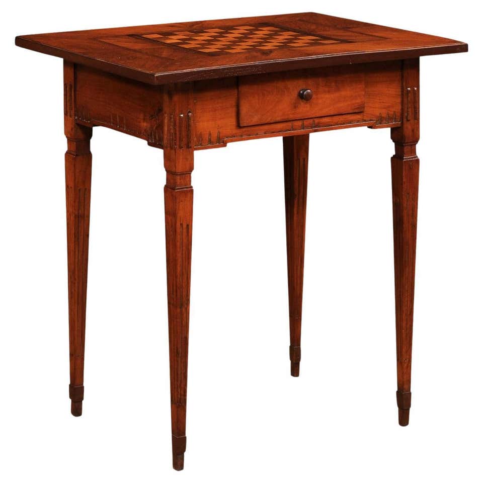 Checkerboard Game Table - 56 For Sale on 1stDibs | antique checkerboard ...