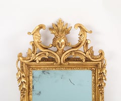 Italian Neoclassical Period Carved and Gilded Wall Mirror, circa 1780