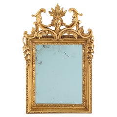 Italian Neoclassical Period Carved and Gilded Wall Mirror, circa 1780