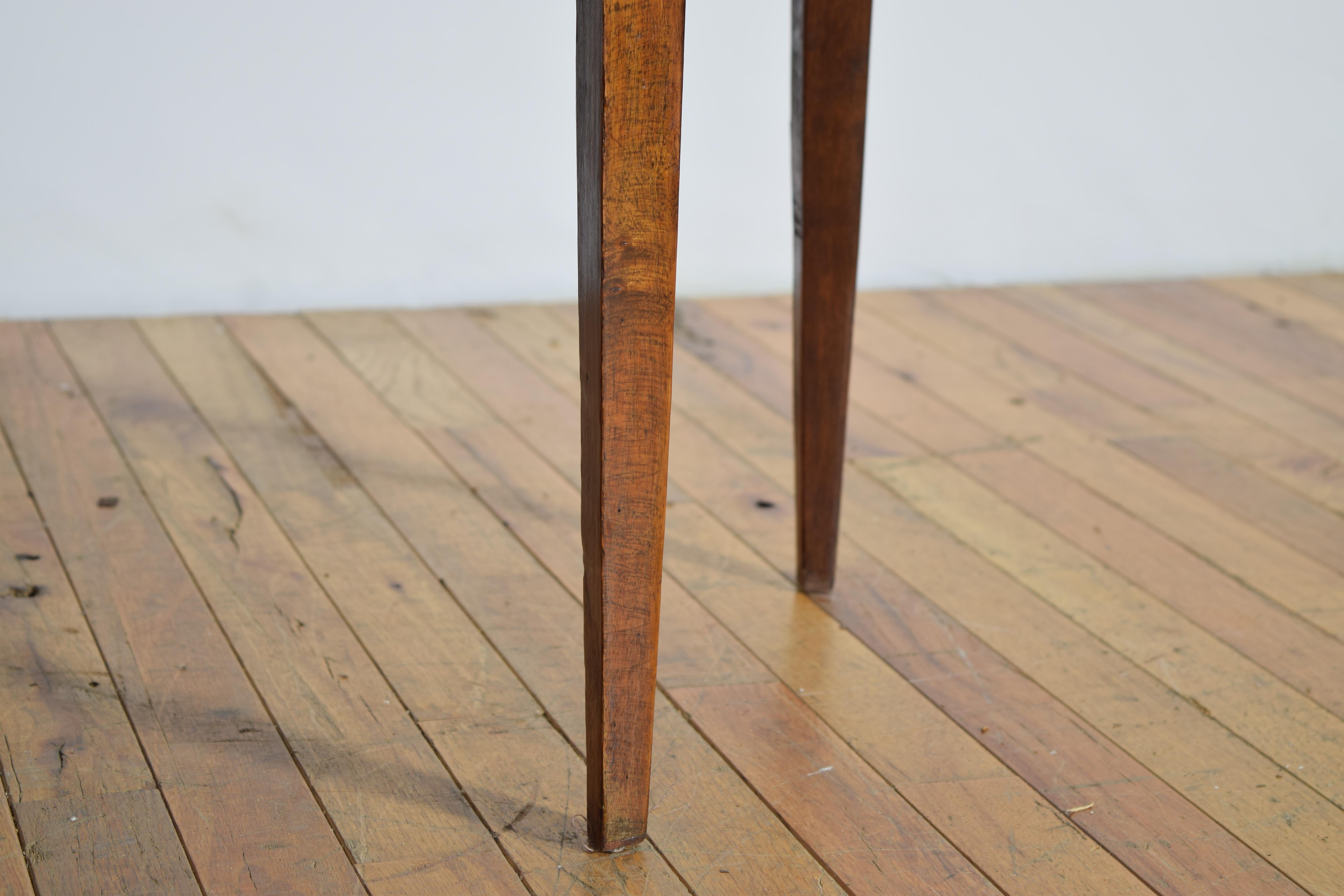 Italian Neoclassical Period Pair Veneered & Inlaid Demilune Commodes, ca. 1835 5