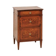 Italian Neoclassical Petite 19th Century Commode Adorn with Inlay and Banding