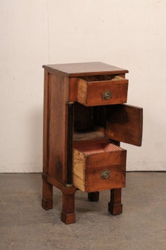 Italian Neoclassical Petite Side Chest w/Black Column Accents, 19th Century