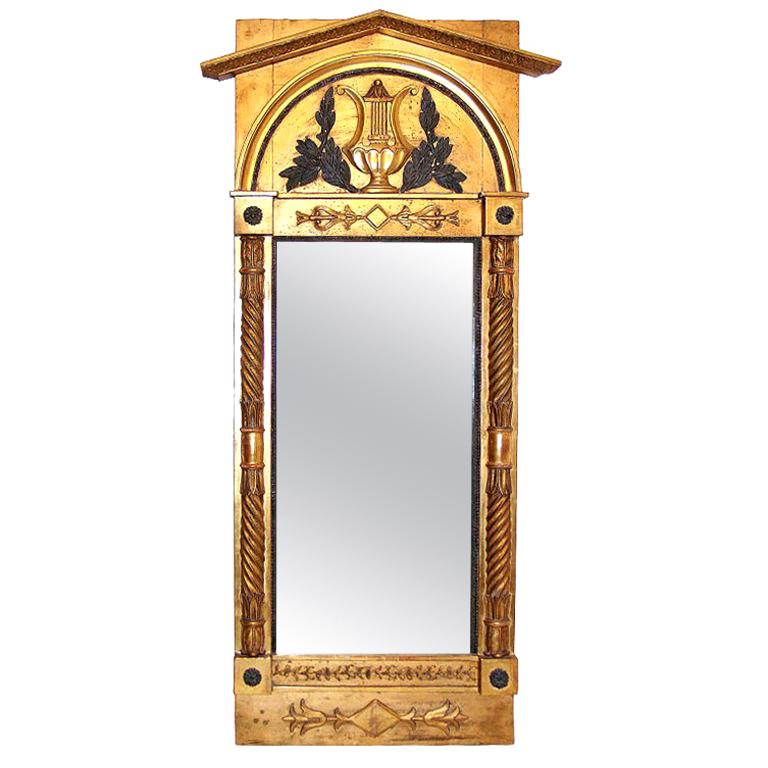 Italian Neoclassical Pier Mirror For Sale