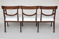 Divano neoclassico italiano a testa d'ariete