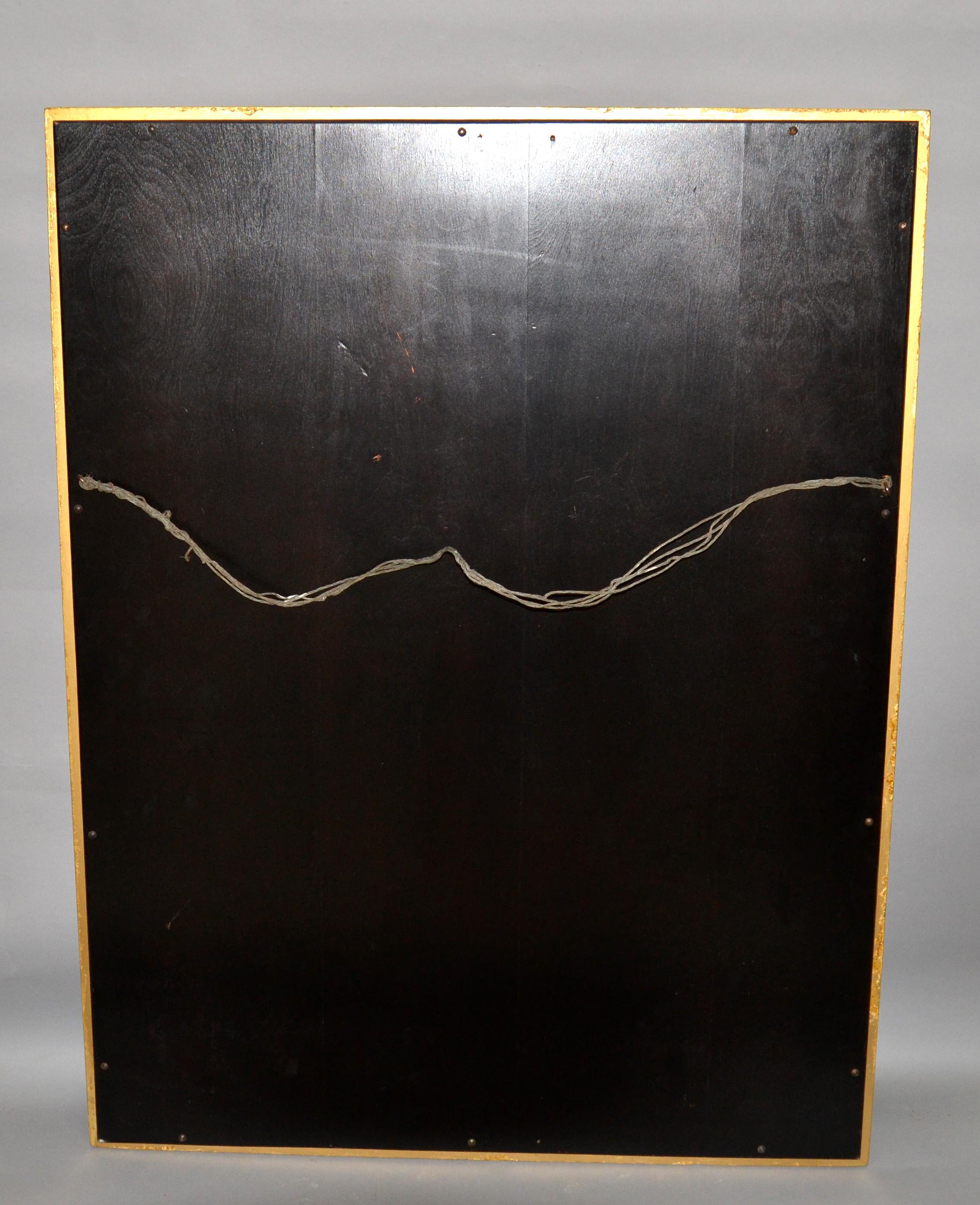Italian Neoclassical Regency Rectangle Gilded Wall Mirror, 1930s For Sale 6