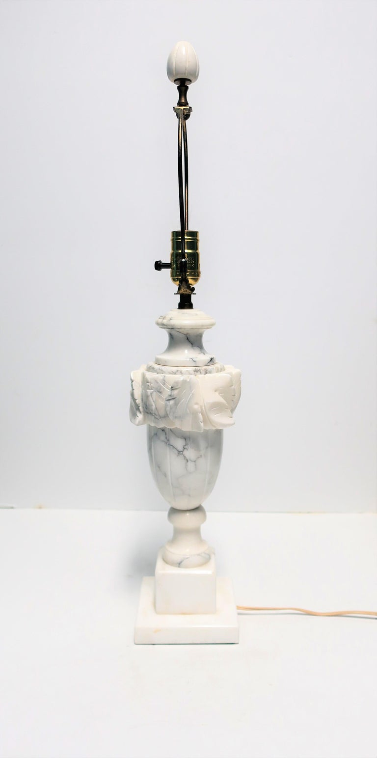 Italian Neoclassical Solid Black and White Marble Urn ...