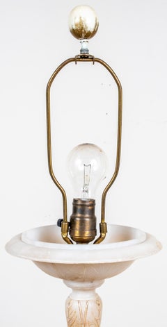 Italian Neoclassical Style Alabaster Floor Lamp