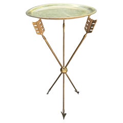 Italian Neoclassical Style Brass Arrow And Quiver Table