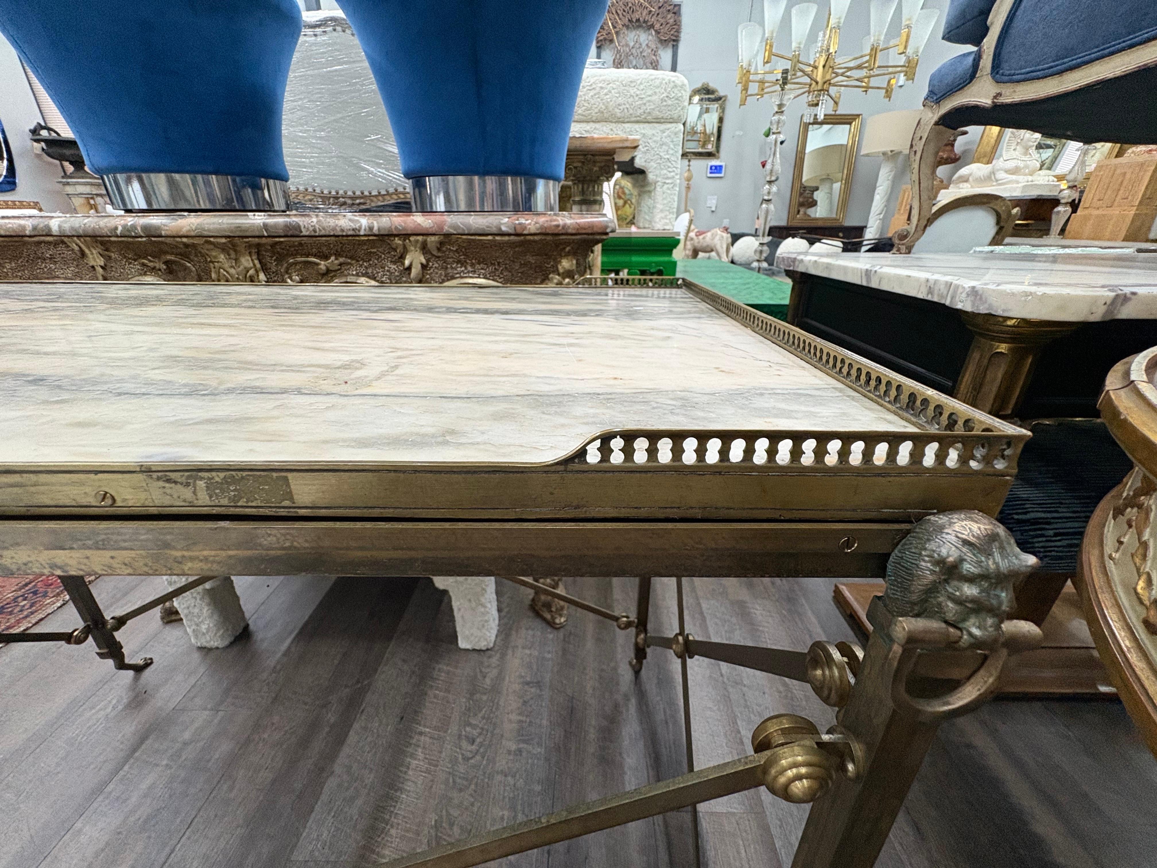 Italienischer Konsolentisch im neoklassischen Stil aus Bronze im Angebot 6