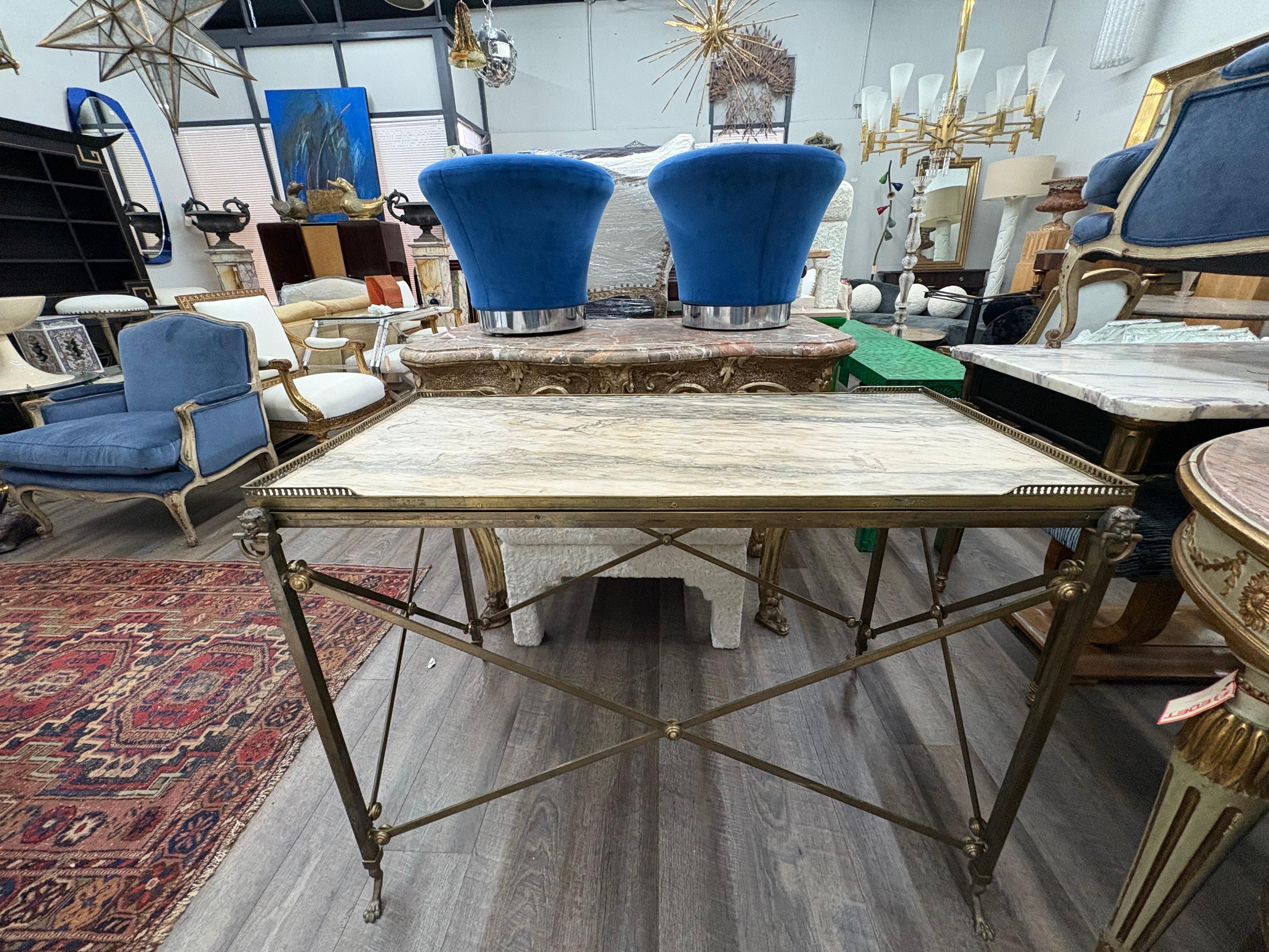 Italienischer Konsolentisch im neoklassischen Stil aus Bronze im Zustand „Gut“ im Angebot in Houston, TX