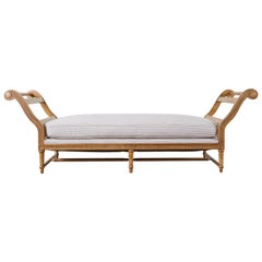 Italienisch Neoklassischen Stil geschnitzt Daybed Bank