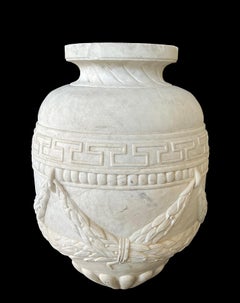 Italian Neoclassical Style Carved Marble Urn, after the Antique