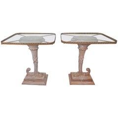 Italian Neoclassical Style Cornucopia Side Tables, Pair