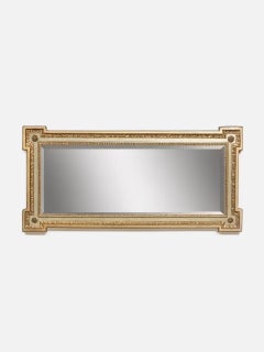 Italian Neoclassical Style Giltwood Mirror w/ Corner Rosettes