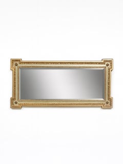 Italian Neoclassical Style Giltwood Mirror w/ Corner Rosettes