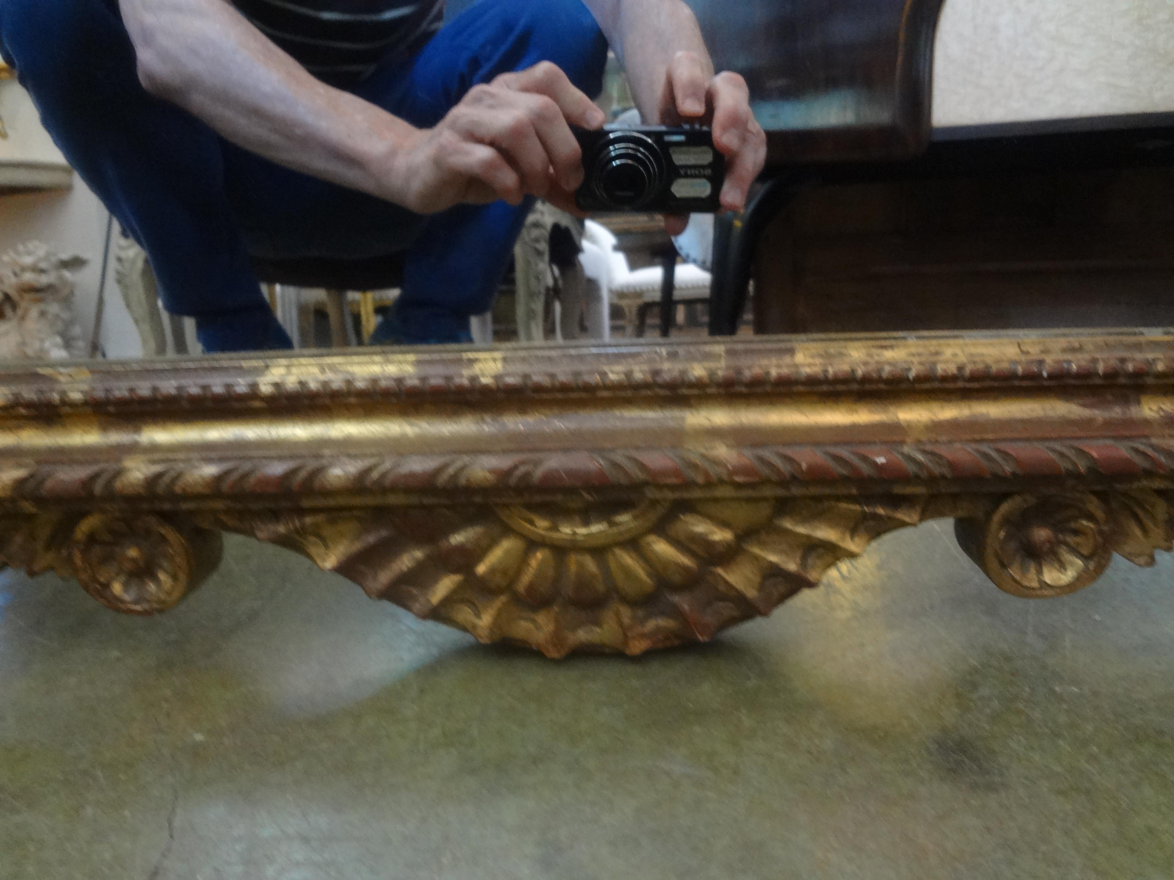 Italian Neoclassical Style Giltwood Plume Mirror 1