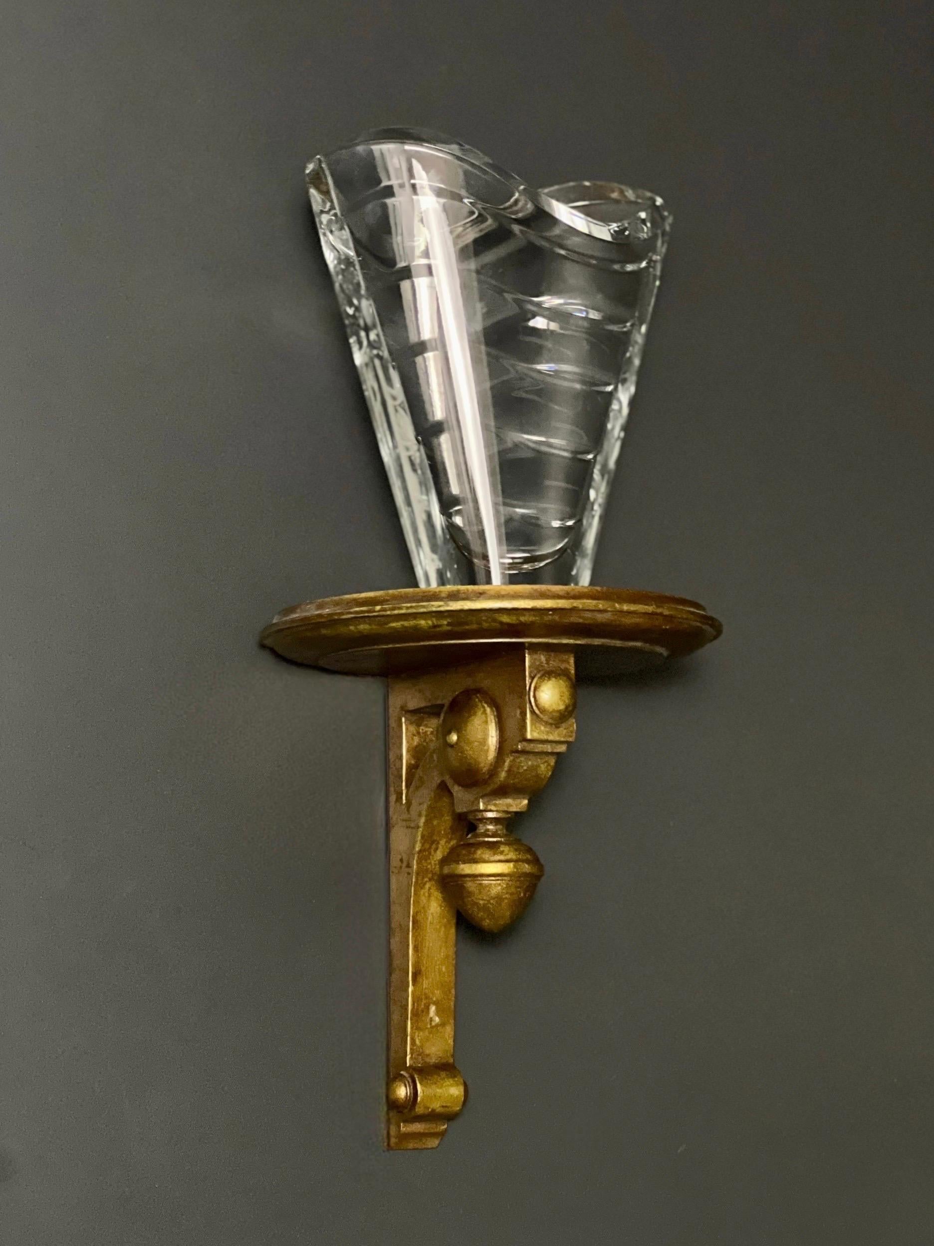 Italian Neoclassical Style Giltwood Wall Bracket Shelves, Early 1900s 10