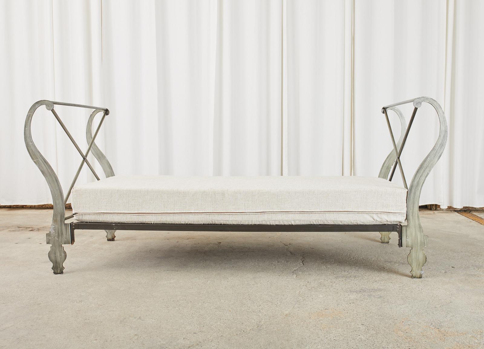 Italian Neoclassical Style Iron Scrolled Daybed For Sale 13