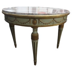 Italian Neoclassical Style Painted And Parcel Gilt Center Table