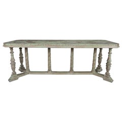 Italian Neoclassical Style Painted Carved Console C. 1930
s