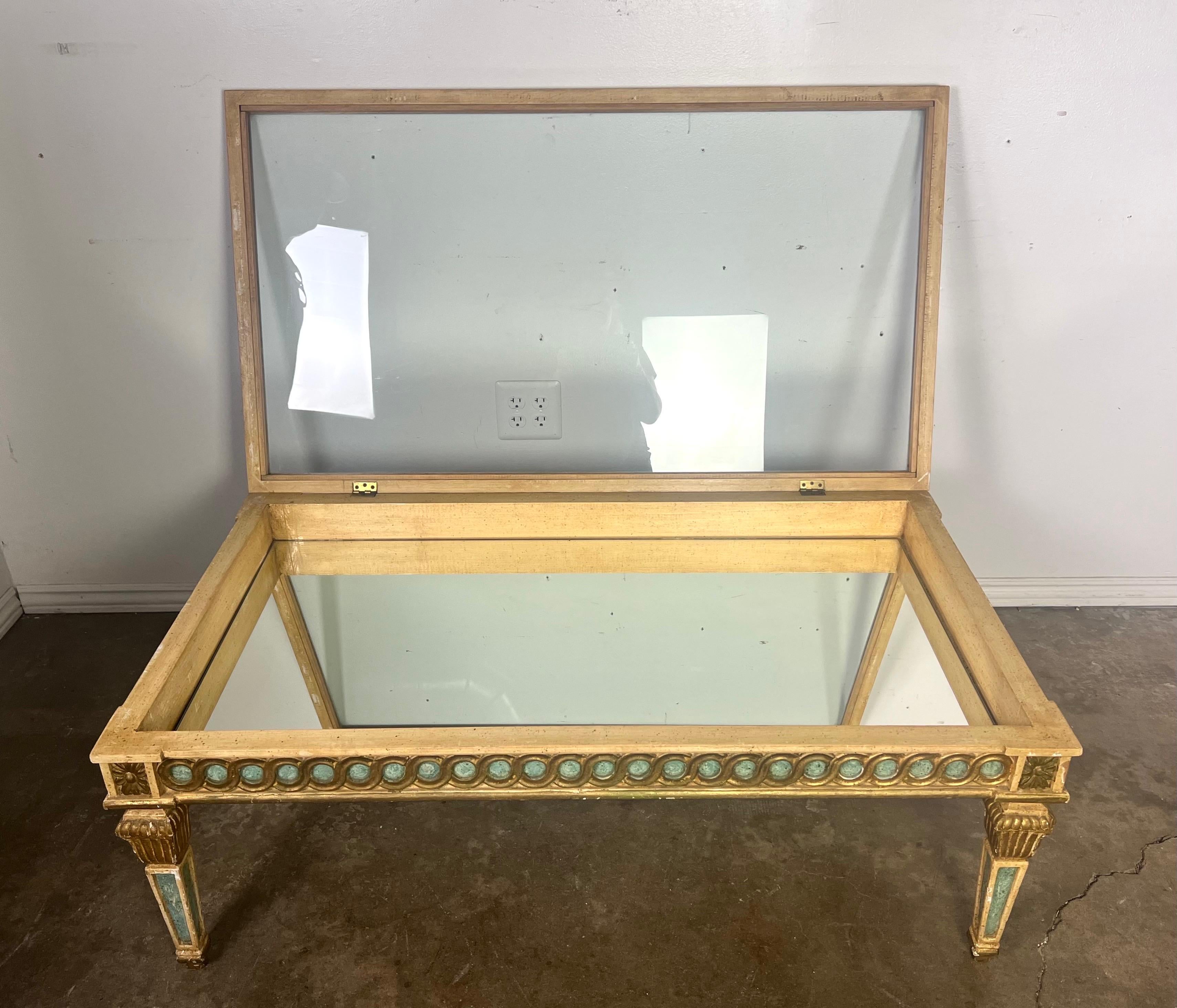 Italian Neoclassical Style Painted Coffee Table C. 1930's 8