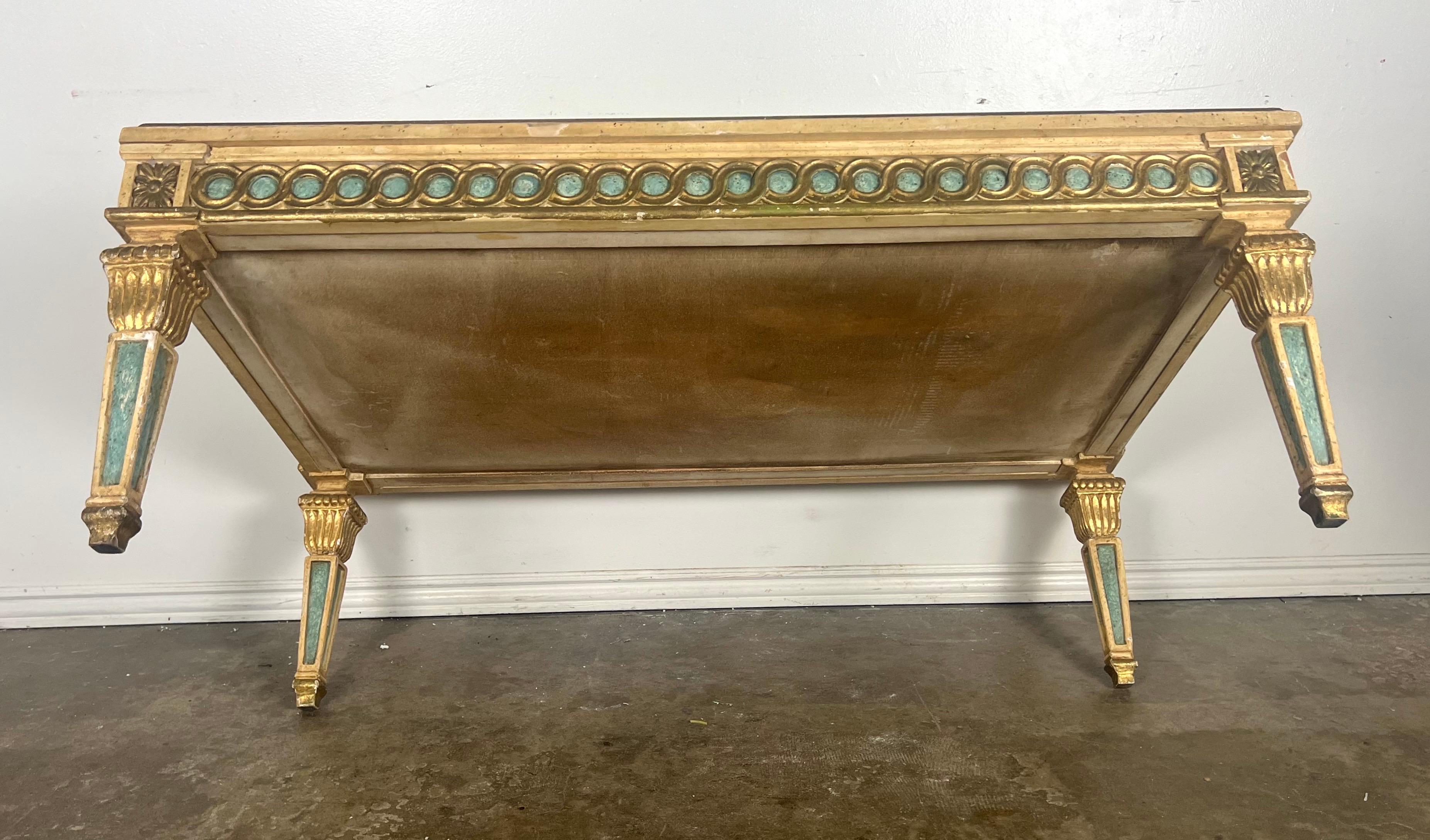 Italian Neoclassical Style Painted Coffee Table C. 1930's 9