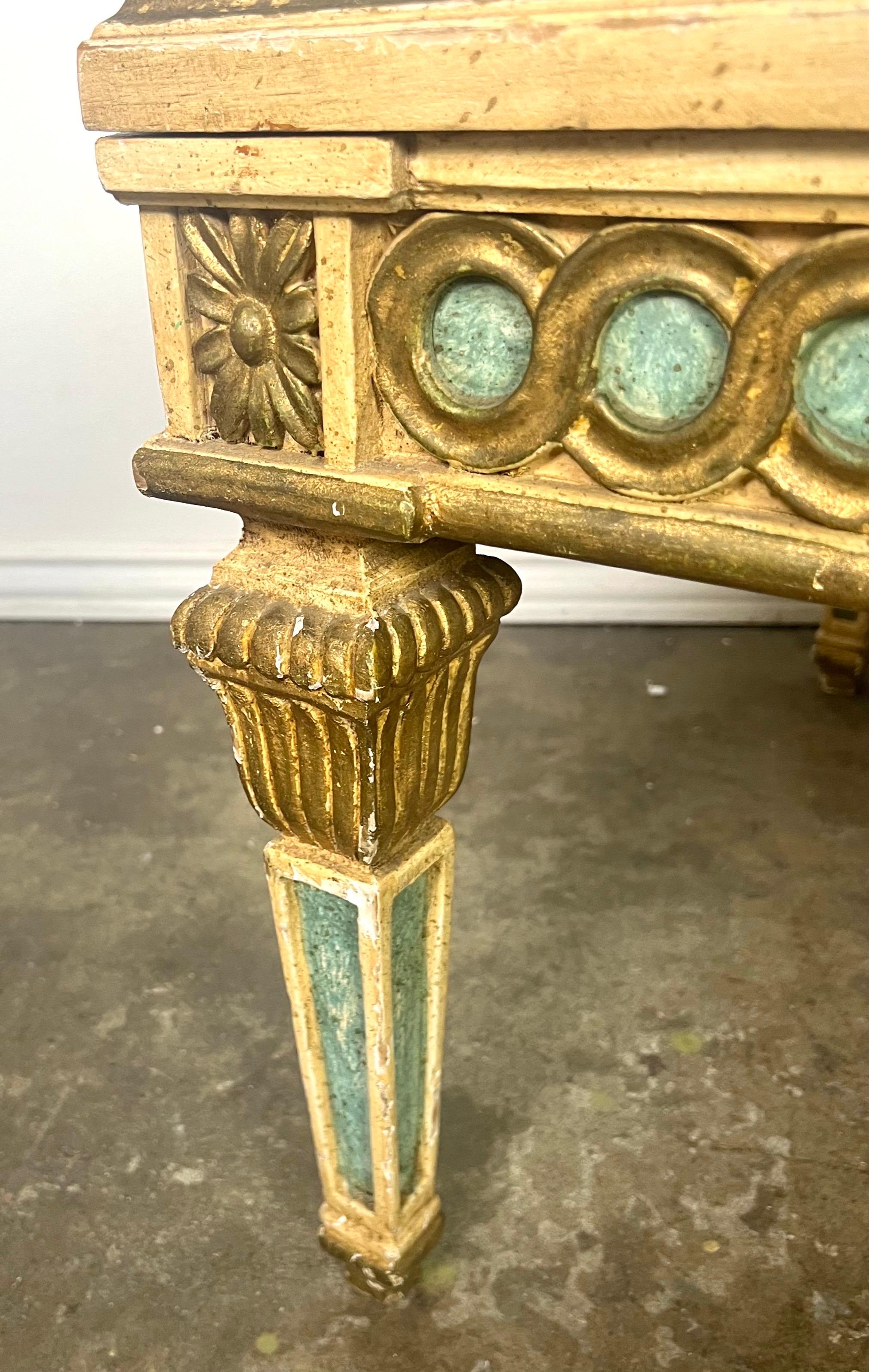 Italian Neoclassical Style Painted Coffee Table C. 1930's 4