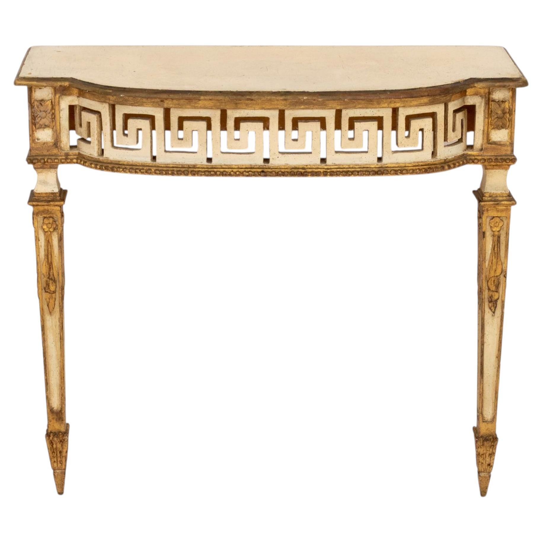 Italian Neoclassical Style Painted Console Table