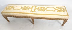 Italian Neoclassical-Style Painted Wood Bench