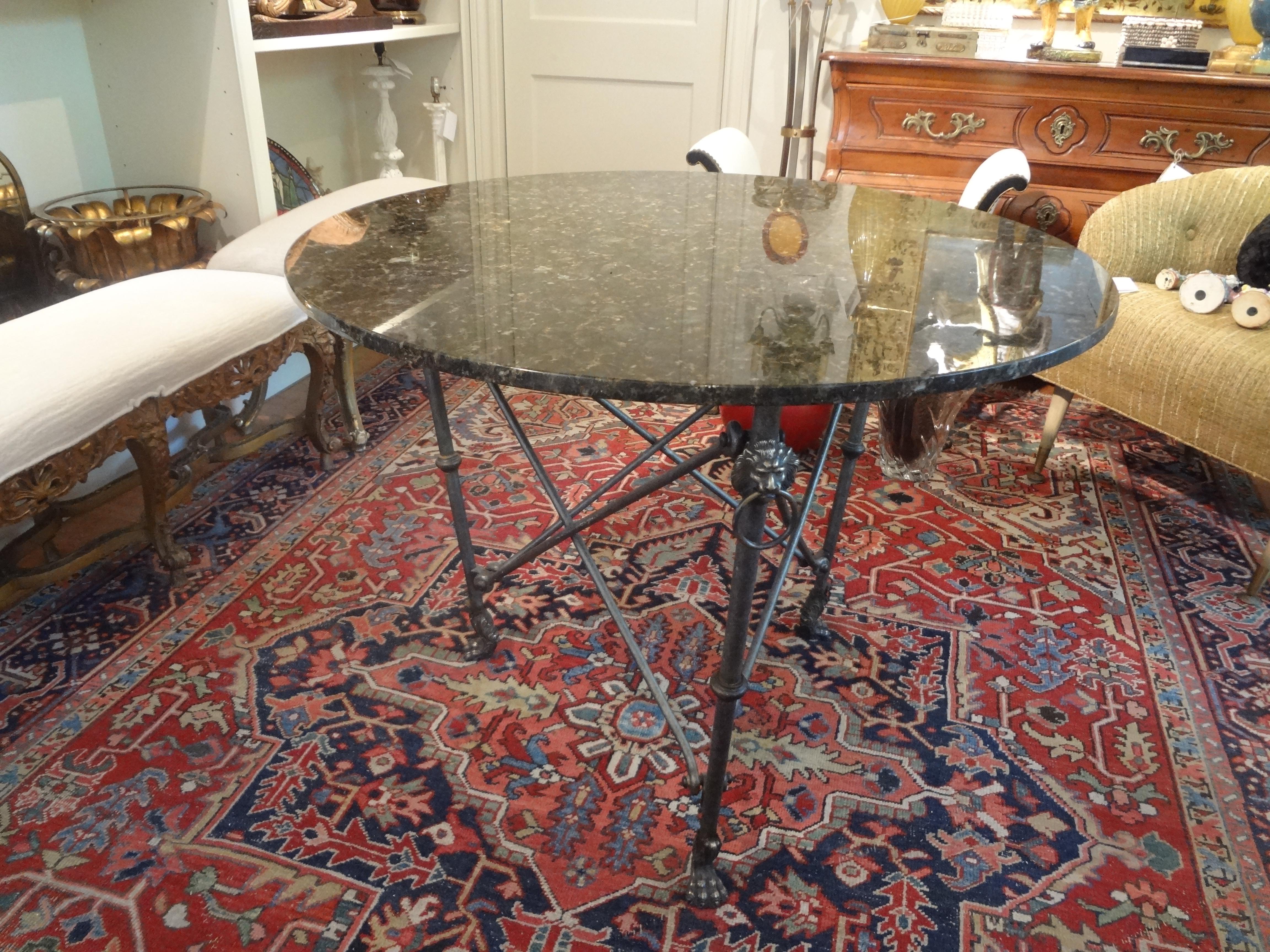 Italian Steel and Bronze Center Table 6