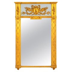 Italian Neoclassical Style Trumeau Mirror