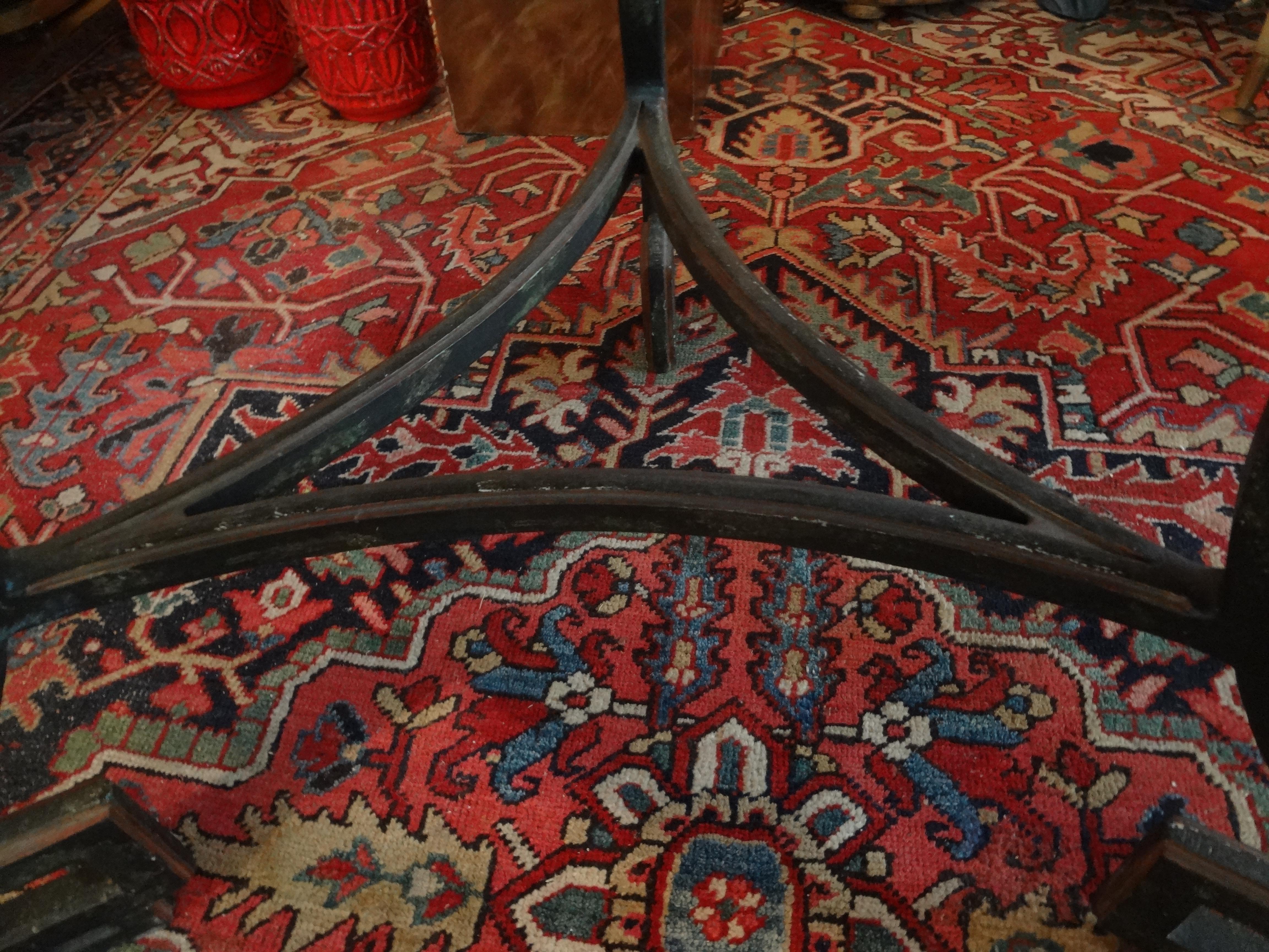 Italian Wrought Iron Center Table, Neoclassical Style 3
