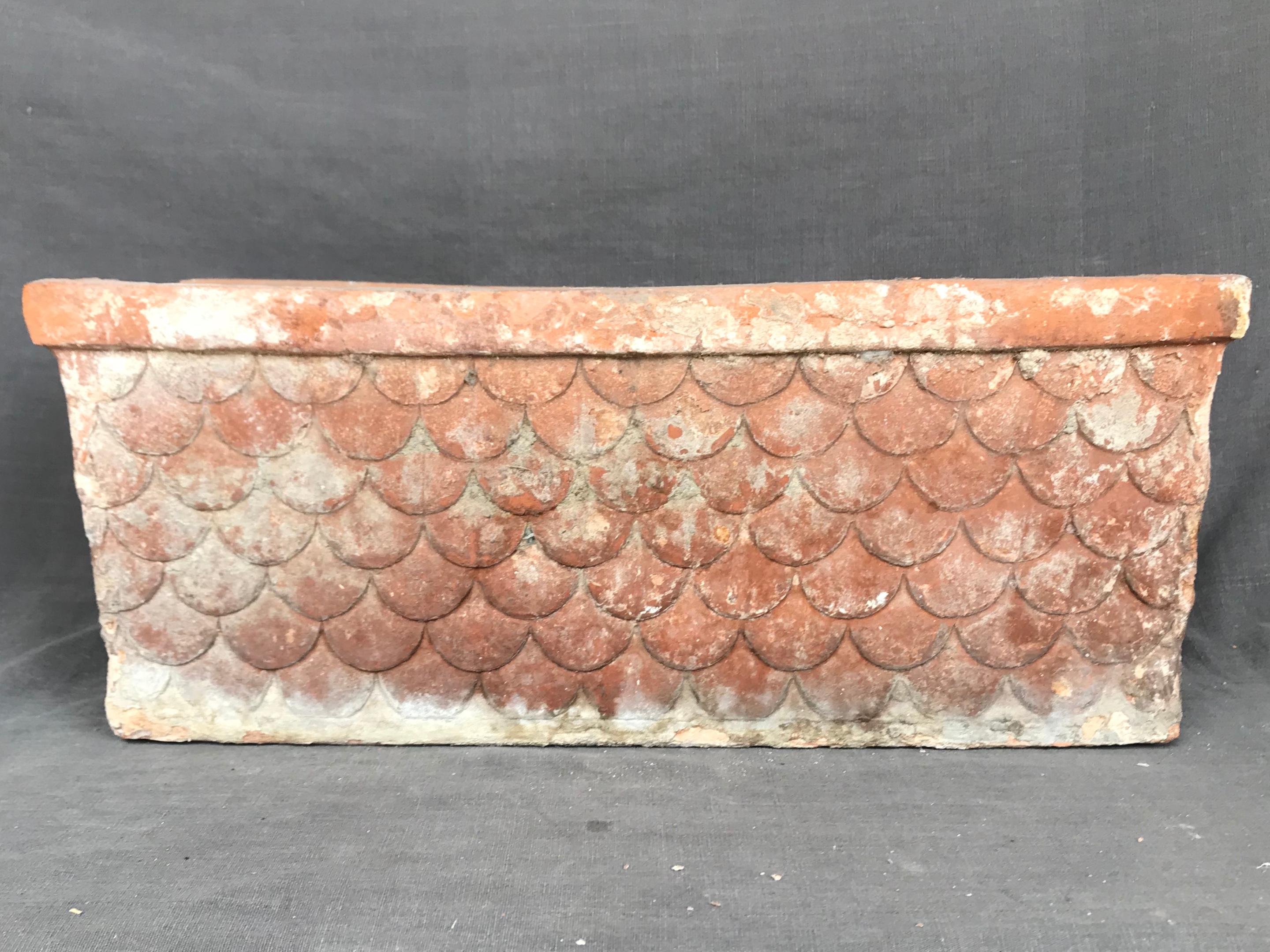 Hand-Crafted Italian Neoclassical Terracotta Planter