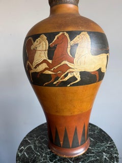 Italian Neoclassical Terracotta Vase with Mythological Frieze, circa 1880–1920
