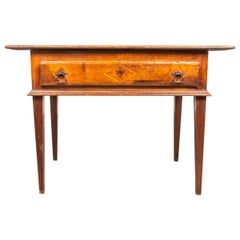 Antique Italian Neoclassical Walnut Table or Desk