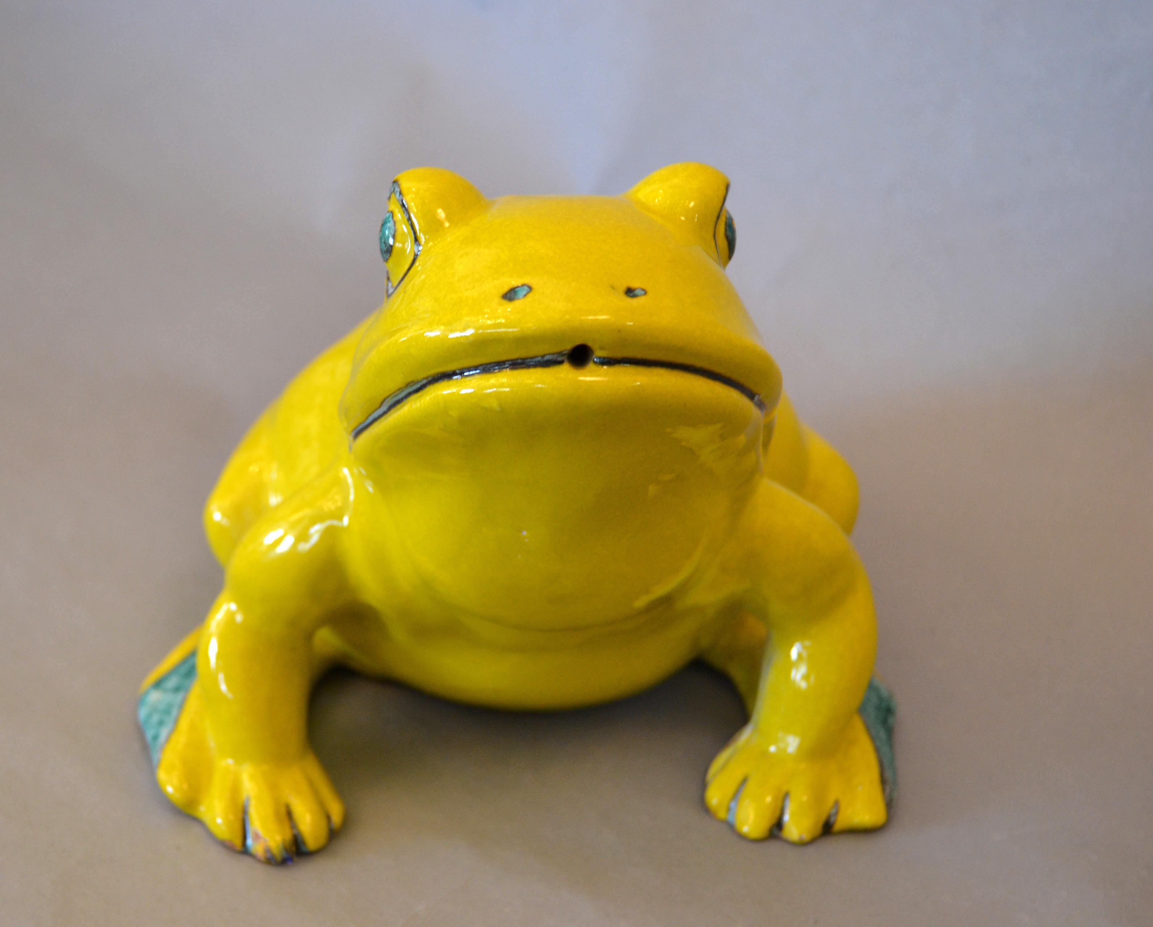 bright yellow frog