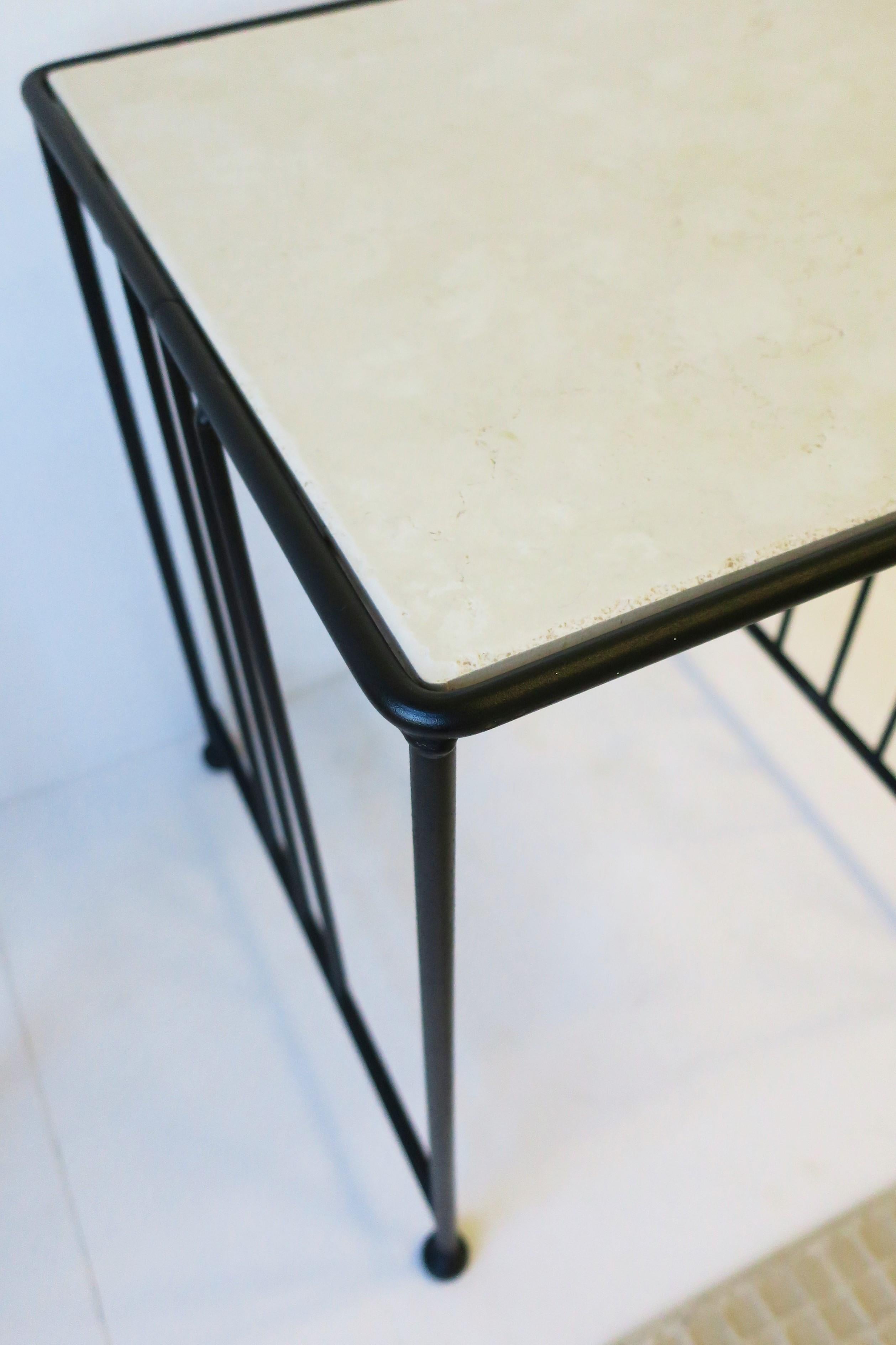 Tables gigognes ou d'extrémité noire italienne de style Bauhaus Art déco en vente 8