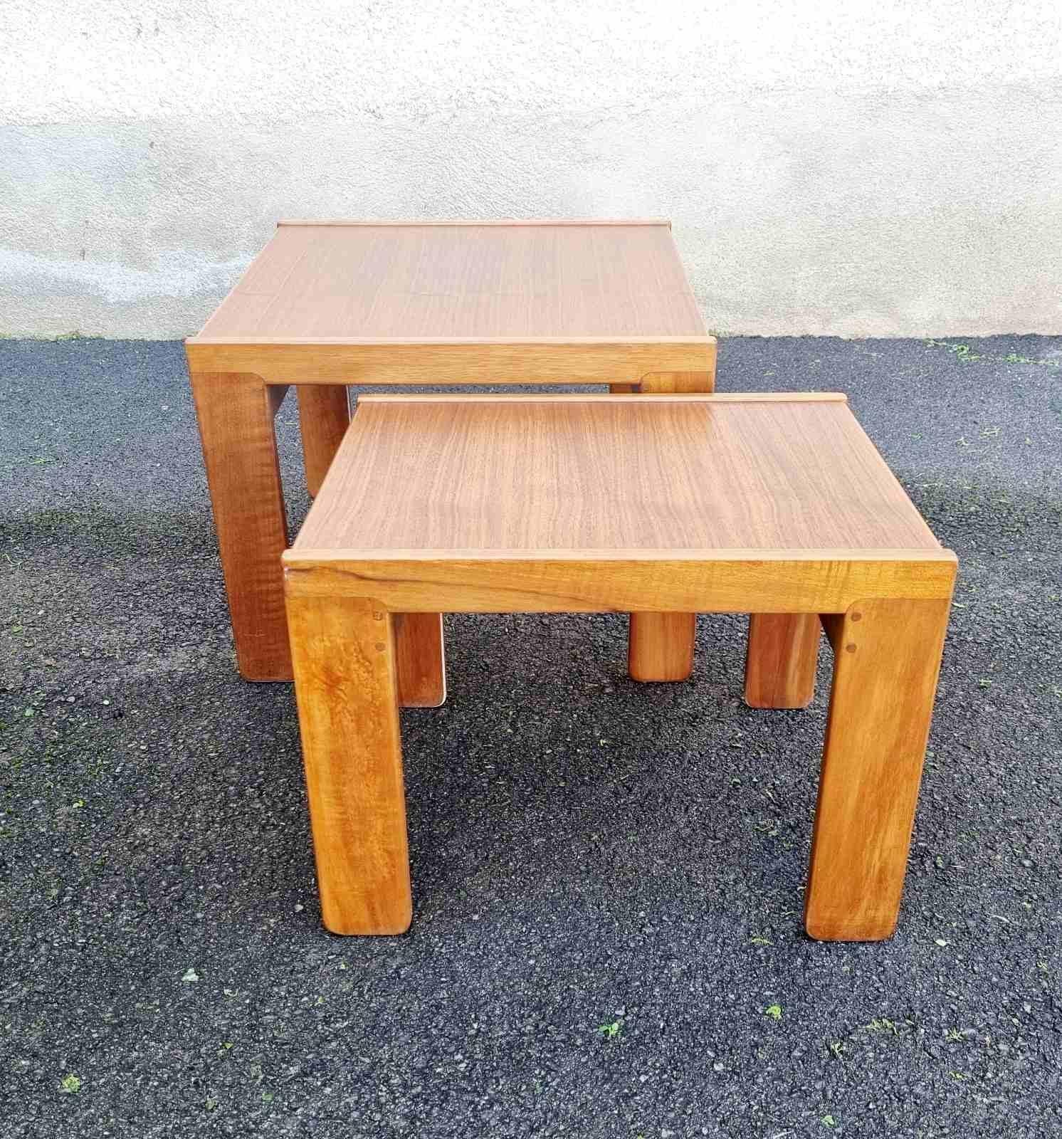 Mesas nido italianas Modelo 777 de Afra & Tobia Scarpa para Cassina, Italia Años 60 en venta 5
