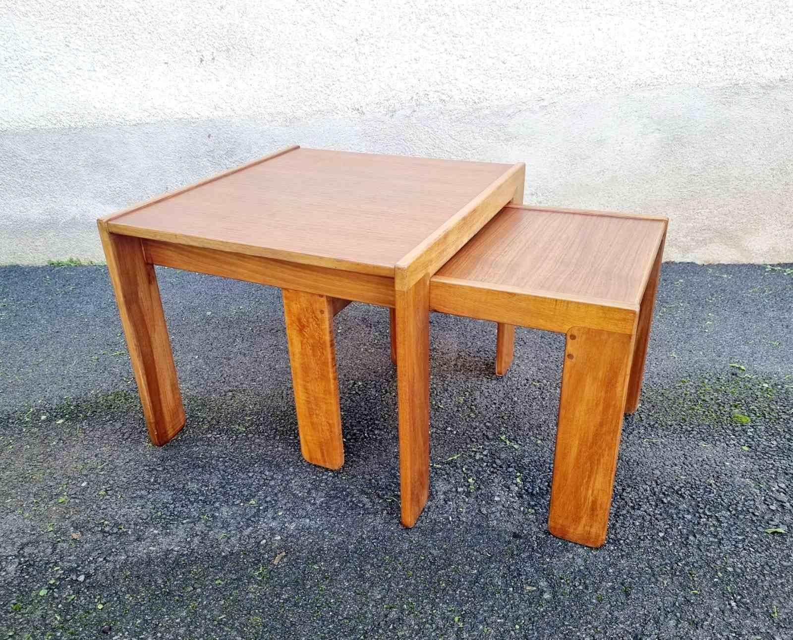 Mesas nido italianas Modelo 777 de Afra & Tobia Scarpa para Cassina, Italia Años 60 en venta 6