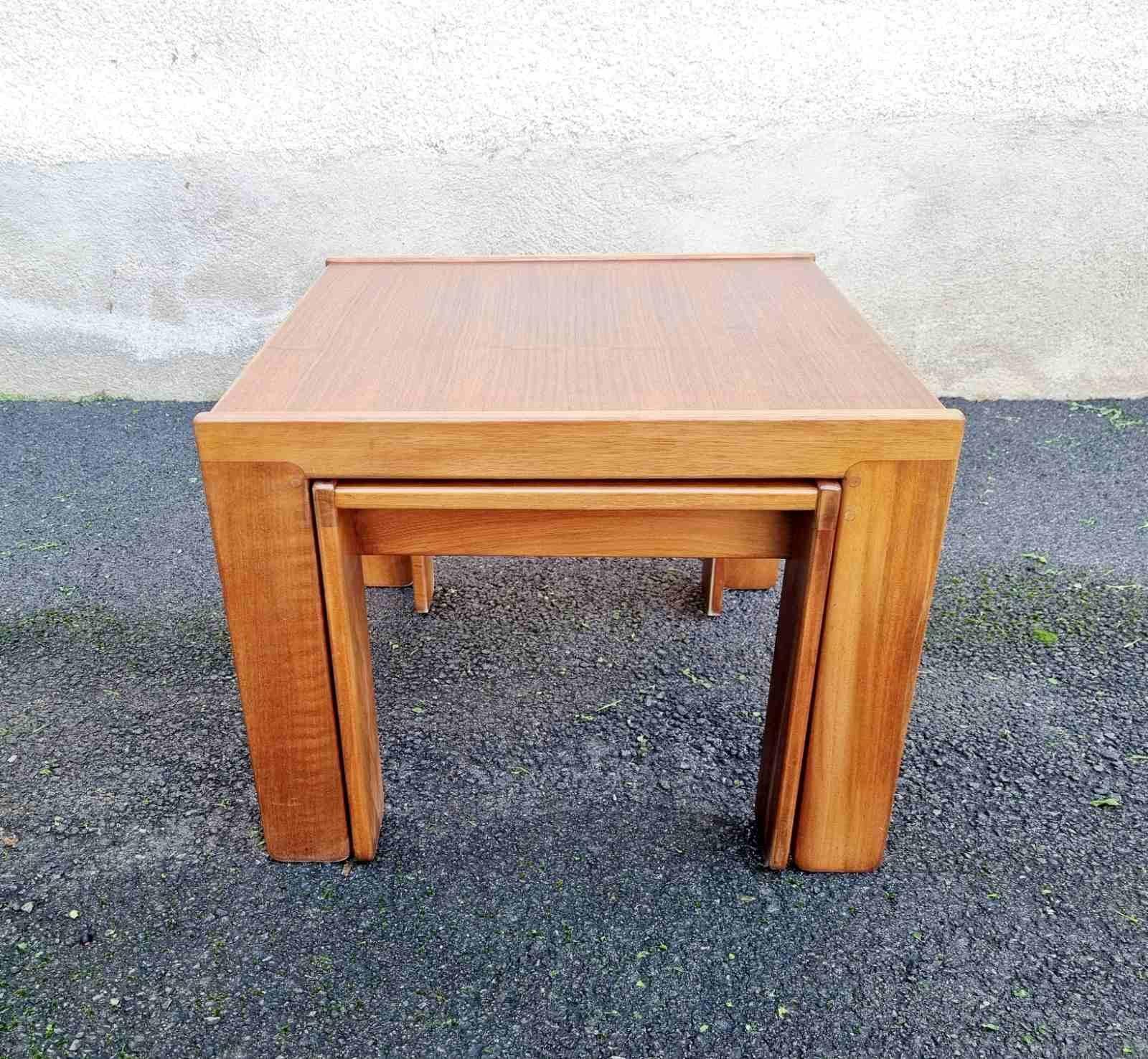 Mesas nido italianas Modelo 777 de Afra & Tobia Scarpa para Cassina, Italia Años 60 en venta 7