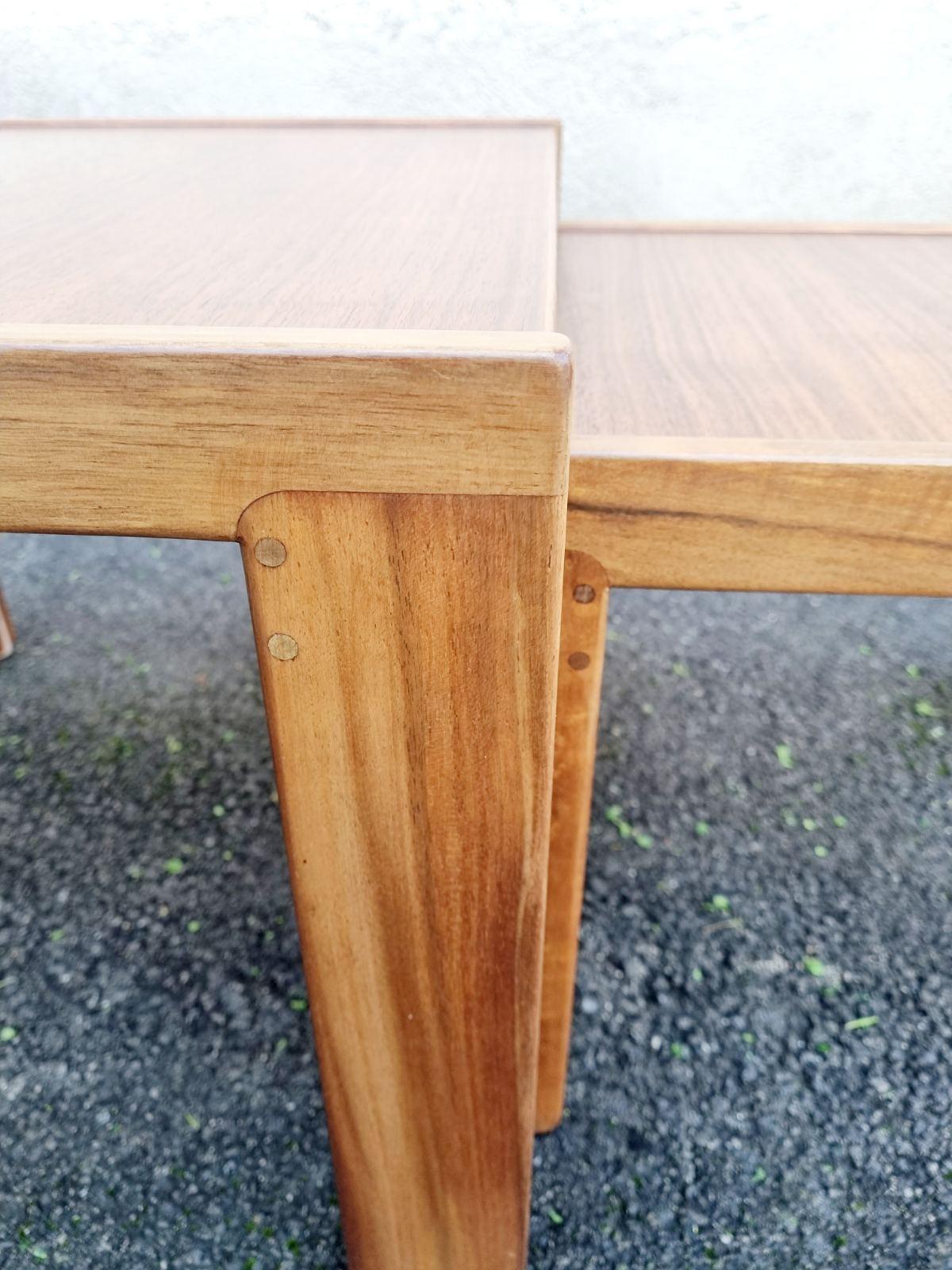 Mesas nido italianas Modelo 777 de Afra & Tobia Scarpa para Cassina, Italia Años 60 mediados del siglo XX en venta