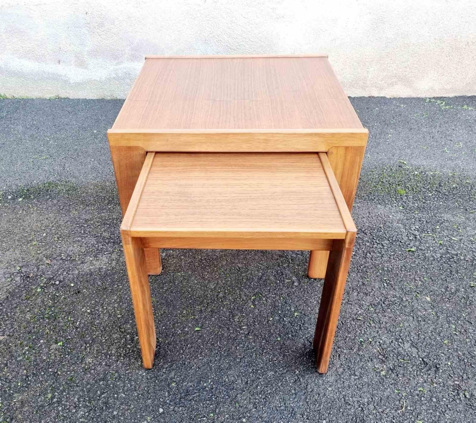 Mesas nido italianas Modelo 777 de Afra & Tobia Scarpa para Cassina, Italia Años 60 en venta 1