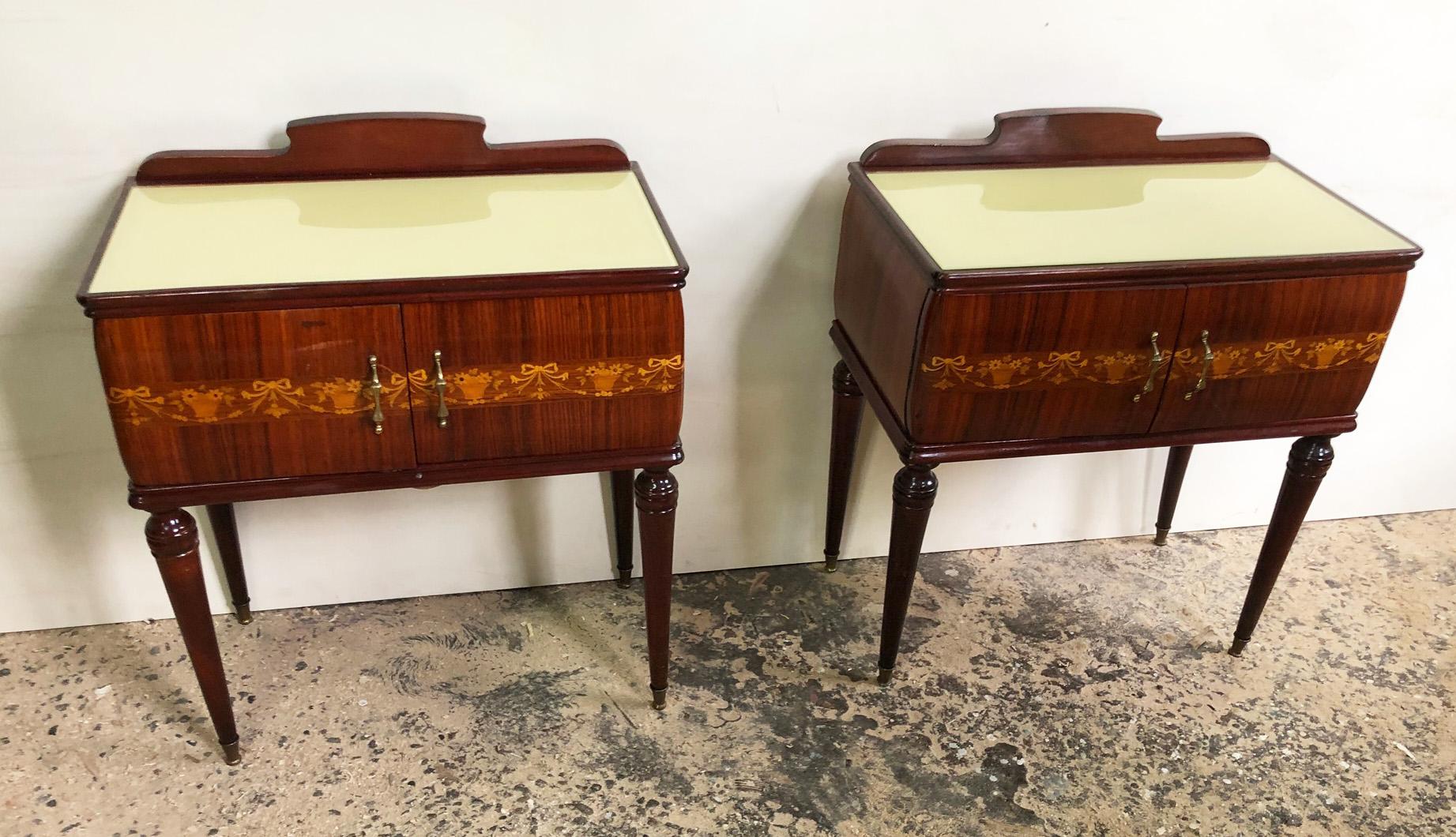 Mid-20th Century Italian Night Stands Original from 1960  For Sale