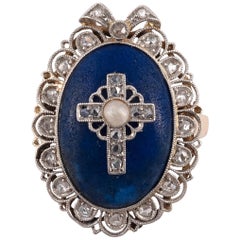 Antique Italian Nun's Bride of Christ Wedding Ring