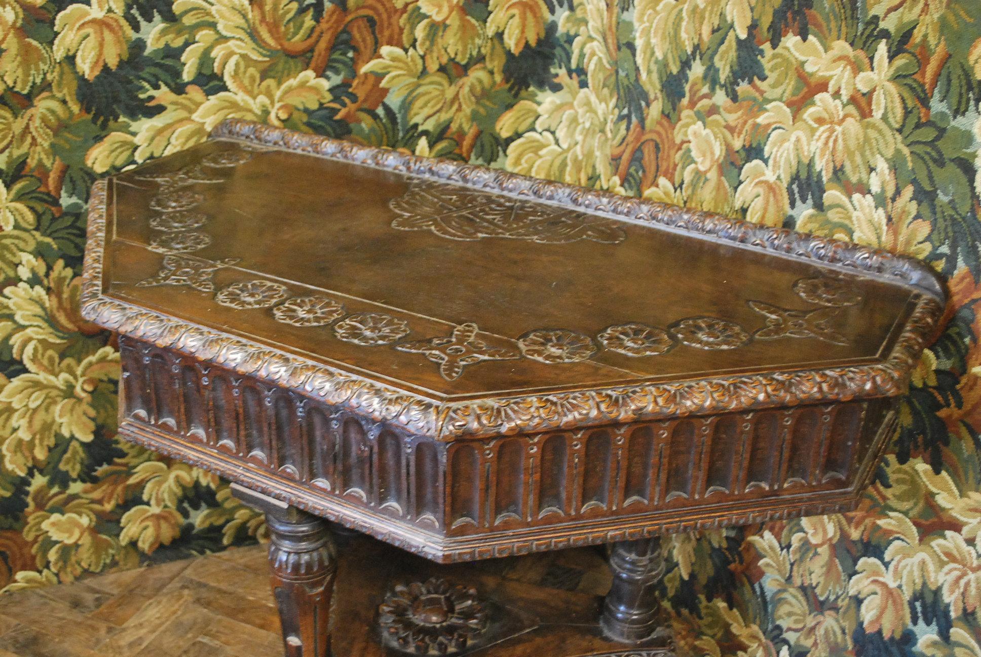 18th Century Italian Oak Hall Table