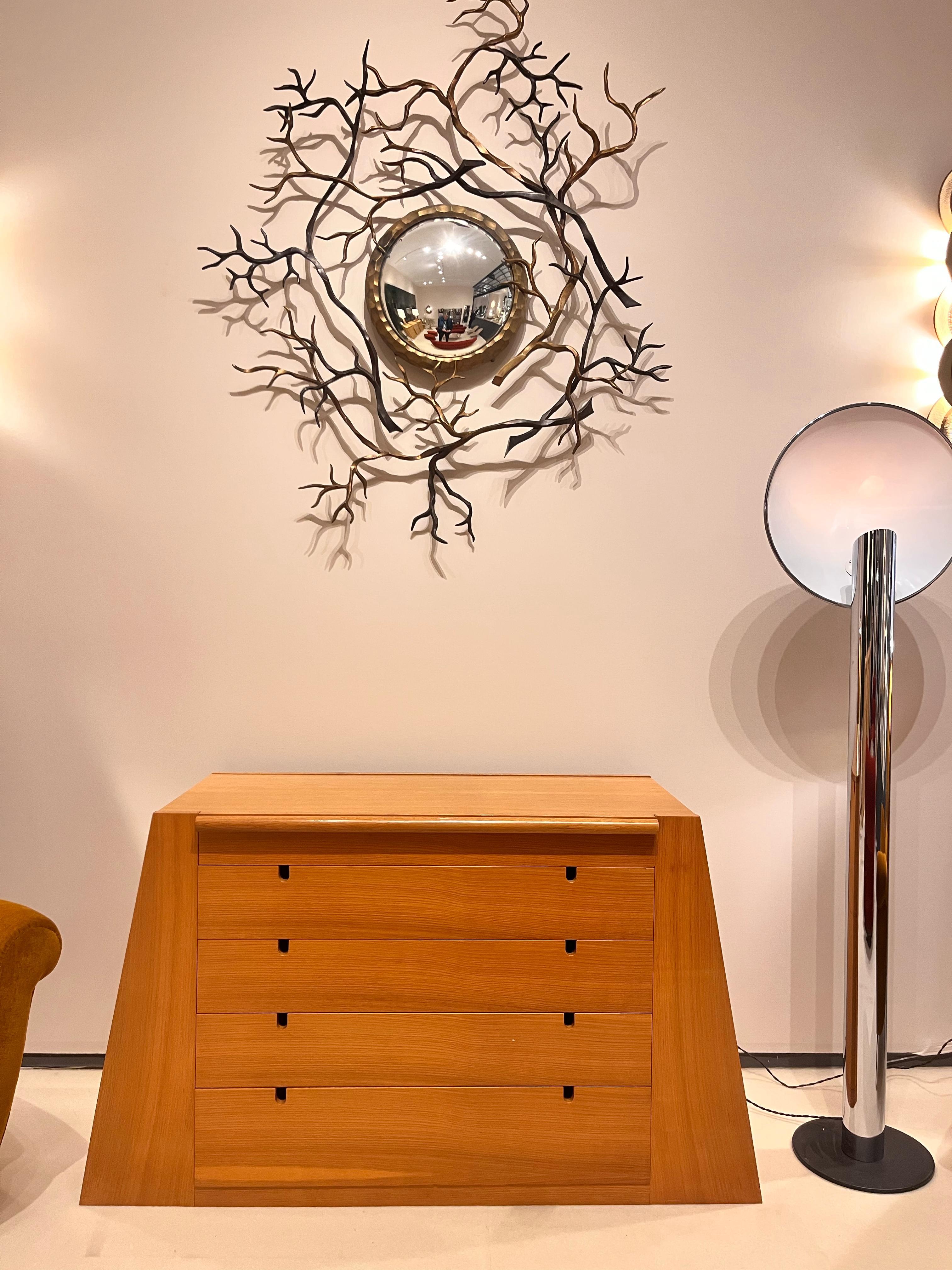 Fine XX secolo Commodino italiano impiallacciato in Oak - Italia, circa 1980 in vendita