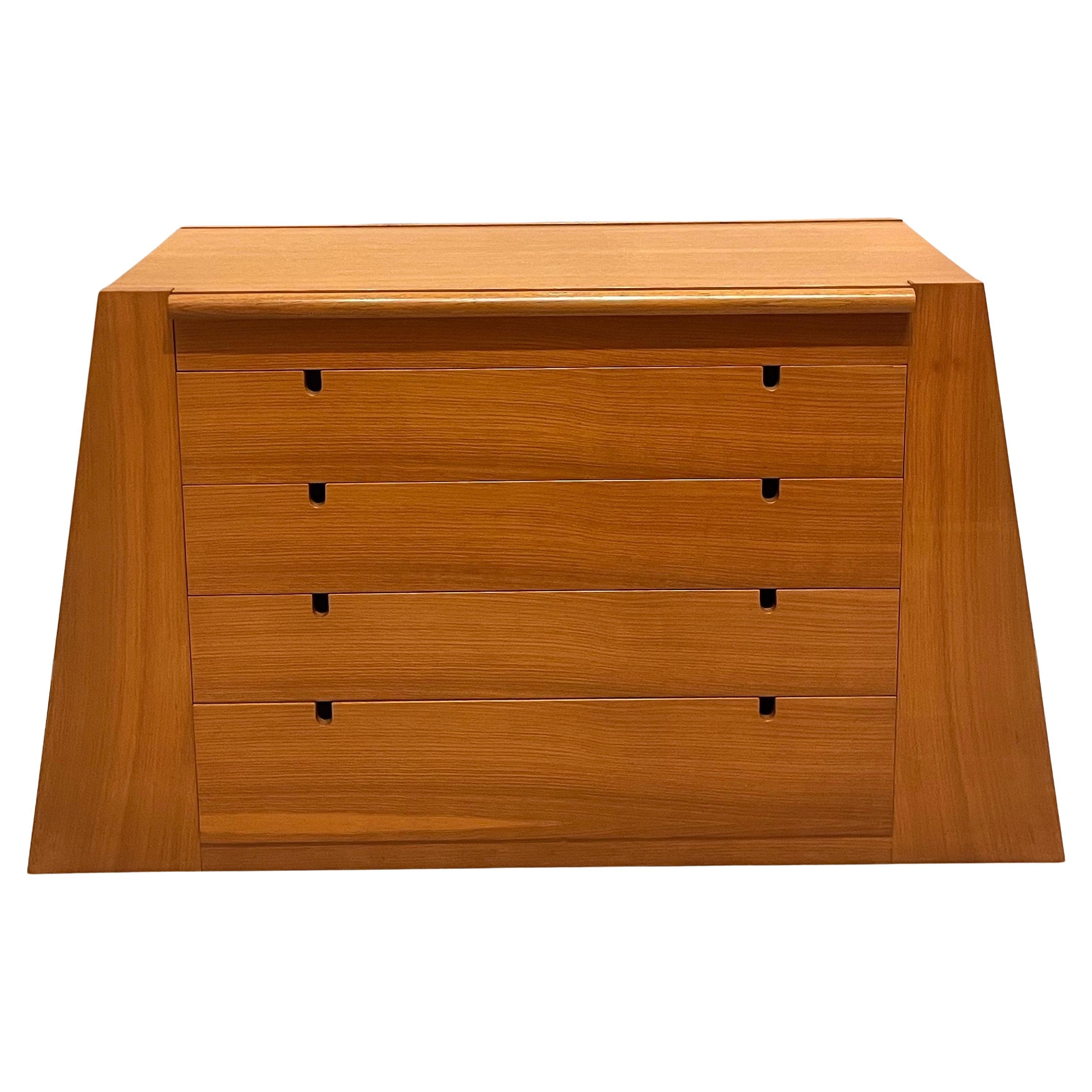 Italian Oak Veneer Commode - Italy, circa 1980
